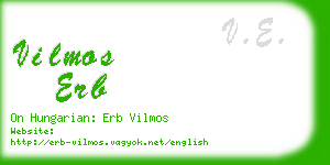 vilmos erb business card